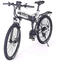 CNRRT vélo CNRRT Power Electric Mountain Vélo Vélo Kid Vélo électrique de 26 Pouces avec 36V 10, 4Ah Lithium ION Cadre en Aluminium et Frein à Disque mécanique, Noir (Color : Black)