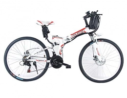 COCKE vélo COCKE VTT lectrique De 26'' avec Batterie Lithium-ION Haute Capacit (36V 250W), Vitesse E-Bike 21 Les Engrenages Et Les Trois Modes De Fonctionnement, Blanc