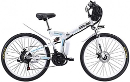 Clothes vélo Commuter City Road Bike, 500W Vélo électrique, 48V 10 / 13Ah amovible Batterie au lithium, léger pliant Montagne E-vélo for extérieur Vélo Voyage Out travail , Unisexe ( Color : White , Size : 13AH )