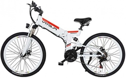 Clothes vélo Commuter City Road Bike, Pliant vélo électrique - léger et pliable compact Ebike for Trajets et loisirs - 24 « / 26 » Roues, pédale vélo à assistance, 480W / 48V amovible Batterie au lithium , Unisexe