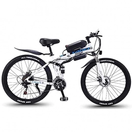 N&I vélo Folding Electric Snow Bike 350W Moteur Removable 36V 10Ah Battery 26 pouces Mountain Bike Fat Bike pour hommes