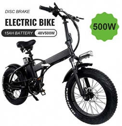 KOWE Vélo de montagne électrique pliant KOWE Vélo Électrique, Vélo Électrique Pliable À Moteur Portable, avec Écran LED Et Batterie Au Lithium-ION 48V 500W 15Ah.