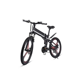 LIANAI Vélo de montagne électrique pliant LIANAI zxc Bikes Vélo électrique tout-terrain pour adultes 66 cm 350 W 12, 8 Ah Batterie au lithium Vélo électrique pliable pour homme (couleur : M80-Noir)