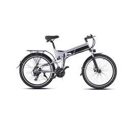 LIANAI Vélo de montagne électrique pliant LIANAI zxc Bikes Vélo électrique, vélo électrique 48 V 500 W VTT électrique 12, 8 Ah batterie au lithium vélo électrique (couleur : gris, taille : 500 W)