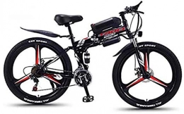 min min Vélo, 26 '' Vélo Pliable de vélo électrique pour Adultes 36V 350W 13Ah Amovible Lithium-ION Batterie E-Bike Fat Tneu Double Disque Freins LED Lumière