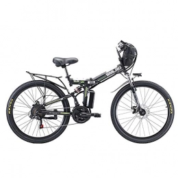 MSM Vélo de montagne électrique pliant MSM Vélo électrique pour Adultes, Pliage VTT Pliant, Vitesse Maximale 20 Km par Heure, Charge Maximale 150kg, 500w 48v 13AH Lithium-ION E-Bike Noir 500w 48v 13ah