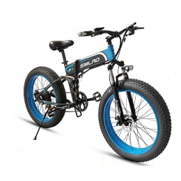 N / A Vélo de montagne électrique pliant N / A 26''Folding Vélos électriques pour Adultes, VTT électrique, Alliage d'aluminium Fat Tire E-Bikes Vélos Tout Terrain, 350W / 500W / 1000W 48V 10.4Ah Batterie Lithium-ION Amovible avec TROI.