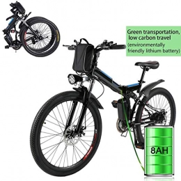 NYPB Vélo de montagne électrique pliant NYPB Pliable pour Vélo Électrique, 26"" City E-Bike Adulte Pliant Moteur 250W Batterie 8Ah / 36V Li-ION Vitesse Maximale 30 km / h Vélo de Route pour Vélo de Ville Adulte
