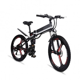 HFRYPShop vélo Pliant Vélo de Montagne électrique, 48V 350W 13Ah Montagne Ebike, Double Disque, e-Bike Urbain pour Adulte, 40KM / H [EU Stock], Black