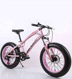 QZ Vélo de montagne électrique pliant QZ Fat Tire Mens Mountain Bike, Double Frein Disque / Haut-Carbone Cadre en Acier Vlos Cruiser, Plage de motoneige vlos, 24 Pouces Roues (Color : H, Size : 24 Speed)