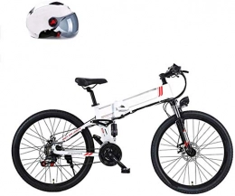 RDJM vélo RDJM VTT Electrique, 350W électrique VTT, avec Amovible 48V 8AH / 10Ah Lithium-ION E-Bike 26" Vélo électrique for Adultes 21 Vitesses Vitesse (Color : White, Size : 8AH)