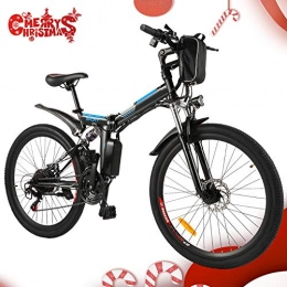 Speedrid vélo Speedrid Vélo de Montagne Pliable pour vélo électrique, 26 / 20 pneus Vélo électrique pour vélo Ebike avec Moteur sans Balai de 250 W et Batterie au Lithium 36V 8Ah Shimano 21 / 7 Vitesses