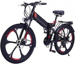 RDJM vélo Vtt electrique, 26" Vélo électrique for adultes, VTT électrique / électrique Trajets vélo avec amovible 48V 8AH / 10.4AH batterie, et Professional 21 VITESSES 350W Moteur + huile hydraulique de freina