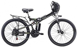 RDJM vélo Vtt electrique, Assistée vélo pliant 26 pouces de hauteur en acier au carbone 350 W / 500 W Moteur à cheval sur la montagne de pliage batterie au lithium amovible facile compact 48V vélo électrique
