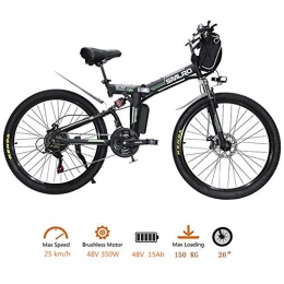 Vélo de Montagne électrique 26 ''avec Batterie Lithium-ION Amovible de Grande capacité (48V 350W), vélo électrique 21 Vitesses et Trois Modes de Fonctionnement