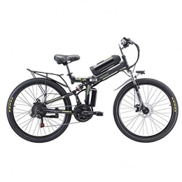 Pc-Glq vélo Vélo Électrique Pliante avec Roue De 26 Pouces Batterie Lithium-ION À Grande Capacité (48V 8AH 350W) Suspension Pleine Qualité Et Engrenage Shimano, Noir