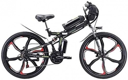 HCMNME vélo Vélo électrique Pliable, Vélo à vélo de neige électrique, vélo de montagne électrique de 26 '', vélo électrique avec batterie de lithium-ion 48V 8Ah / 13Ah / 20Ah, suspension pleine de qualité supérie