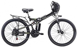 Erik Xian vélo Vélo électrique électrique VTT Bicyclettes assistée par puissance pliante de 26 pouces d'acier au carbone hautes 350 W / 500 W à chevauchage facile Compact Batterie lithium amovible 48V Pliant Vélo él
