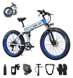 MJS vélo Vélos électriques Pliant 26" pour Adultes, 500W Ebike avec Écran LCD Intelligent Vélos de Route Ville en Alliage de magnésium, Amovible Batterie au Lithium Haute Efficacité 48V / 13Ah, 3 Mode Gros Pneu