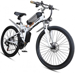 Fangfang Vélo de montagne électrique pliant Vélos électriques, Vélo électrique pliant, Vélo de montagne électrique portable de 26 pouces Haute Cadre en acier au carbone Frein à double disque avec vélo hybride à LED avant 36V / 8Ah , Bicyclette