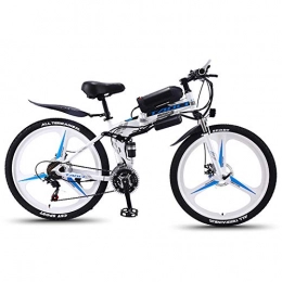 Xcmenl Vélos Électriques pour Adultes, 350W Ebike Vélos Amovible 36V / 13Ah Lithium-ION Rechargeable VTT/Commute Ebike pour Vélo en Plein Air Voyage Work Out,White One Wheel