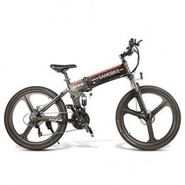 YRXWAN vélo YRXWAN Vélo de Montagne électrique, vélo électrique Pliant de 26 '' avec Batterie Amovible au Lithium-ION 48V 350W pour Adultes, Noir