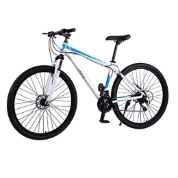  Vélo de montagnes 21 / 24 / 27 Speed ​​VTT 29 Pouces vélo en Aluminium Adulte, vélo Multifonction adapté pour Les déplacements et l'équitation d'extérieur, Blanc, 21 Speed