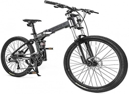 Aoyo vélo 26 pouces Mountain Bikes, Adulte 27 vitesses à double suspension de vélo de montagne, aluminium Cadre de vélo, Femmes Hommes Siège réglable Alpine Vélo, (Color : Green)