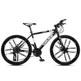 Xiaoyue vélo 26 pouces Mountain Bikes, double disque de frein Hardtail hommes VTT, vélo Missing, cadre en acier haute teneur en carbone 21 Vitesse, Blanc 6 Spoke lalay ( Color : 27 Speed , Size : Red 6 Spoke )