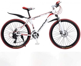TTZY Vélo de montagnes 26En 27 Vitesses VTT for Adultes, léger en Alliage d'aluminium Plein Cadre, Suspension des Roues Avant de vélos Hommes, Frein à Disque 6-11, Noir 1 SHIYUE ( Color : Red 1 )