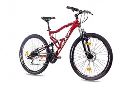 Unbekannt Vélo de montagnes 27, 5 pouces vtt vélo KCP Attack Unisexe avec 21 vitesses Shimano TX rouge noir