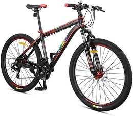 Aoyo vélo 27-Speed ​​Mountain Bikes, Suspension avant Hardtail VTT, Adulte Femmes Hommes tout terrain vélo avec double disque de frein, rouge (Color : Black)