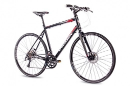 CHRISSON vélo 28"Cross Bike Vlo Fitness chrisson roadgun 2.0avec 18vitesses Shimano Deore XT / Sora Noir, 50 cm
