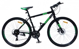 amiGO vélo Amigo Control - VTT pour Femmes et Hommes - 28 Pouces - Shimano 21 Vitesses - avec Frein à Main et béquilles pour vélo - Noir / Vert