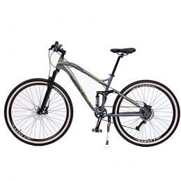 Bananaww vélo Bananaww Vélo de montagne à double suspension avec roue de 27, 5 pouces, vélo de montagne à double disque pour femme, vélo de montagne en acier à haute teneur en carbone, 9 / 10 / 11 / 12 vitesses