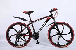 baozge vélo Baozge 26 VTT à 24 vitesses pour adultes, léger en alliage d'aluminium Full Frame roue suspension avant pour homme, frein à disque bleu 1-noir 4