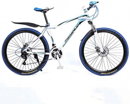 baozge vélo Baozge Vélo VTT 26 vitesses 24 vitesses pour adulte, léger en alliage d'aluminium Full Frame Roue suspension avant Mens Vélo Frein à disque Bleu 1-Bleu 1