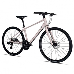 BCX Vélo de montagnes BCX Vélo de route pour femme, vélo de route en aluminium léger à 21 vitesses, vélo de route avec freins à disque mécaniques, parfait pour le tourisme sur route ou sur sentier de terre, noir, Xs, Rose,