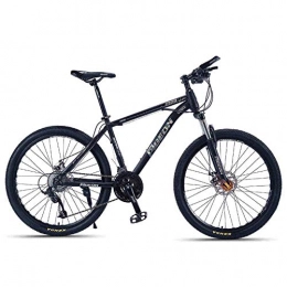 BCX vélo BCX Vélos de montagne pour adultes, vélo de montagne semi-rigide à cadre en acier à haute teneur en carbone de 26 pouces, vélo pour hommes à suspension avant, vélo de montagne tout terrain, or, 27 vi