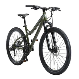 BIKESTAR vélo BIKESTAR VTT en Aluminium, Frein à Disque, 21 Vitesses Shimano, 27.5 Pouces | Mountainbike Suspension Avant Cadre 17 Pouces | Vert Olive