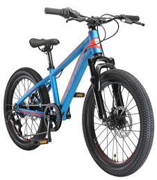 BIKESTAR vélo BIKESTAR VTT Vélo Tout Terrain 20" pour Enfants de 6-9 Ans | Bicyclette Cadre 11.5 Pouces 7 Vitesses Shimano, Hardtail, Freins Disque | Bleu