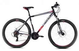 breluxx Vélo de montagnes breluxx® VTT 29" D2 Hardtail FS Oxygen Sport, 21 vitesses Shimano, noir / rouge, laquage mat