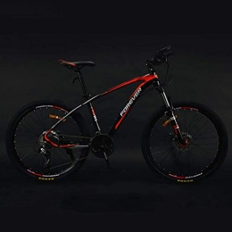 CENPEN Vélo de montagnes CENPEN Vélo intérieur authentique anticarbone pour adulte et homme, vélo de compétition, vélo de route léger à double amortisseur, freins à disque à vitesse variable (couleur : rouge, taille : S)