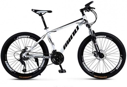 CZYNB vélo Confortable Hensdd Adult Mountain Bike, 26 Pouces, 21 Vitesses VTT, Double Frein à Disque Damping Vitesse VTT Tout-en-Un vélo (Color : White, Size : 24 Speed)