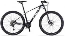 HWENJ vélo DECK6.0 Carbon Mountain Bike 27, 5" / 29" XC vlo hors route VTT en fibre de carbone ultra-lger avec 30 vitesses Shimano Deore M6000 groupe Set et complet Hard Tail, blanc, 27.5 * 17