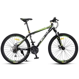 DJYD Vélo de montagnes DJYD 24x Mountain Bikes, 26 Pouces Adulte Haute teneur en Carbone Cadre en Acier Hardtail vélos Tout-Terrain VTT Hommes, Vélos Anti-Slip, Vert FDWFN (Color : Green)