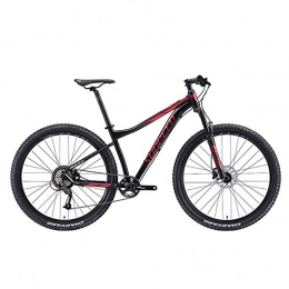 DJYD Vélo de montagnes DJYD 9 Vitesse VTT, vélo avec Suspension Avant Cadre Aluminium Hommes, Unisexe Hardtail VTT, Tout Terrain VTT, Bleu, 27.5Inch FDWFN (Color : Red, Size : 27.5Inch)