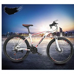 Domrx Vélo de montagnes Domrx Adulte 26 Pouces 21 Vitesses Mountain Cross Country Bicycleg Freins à Disque Speed ​​Car-White Red_Other