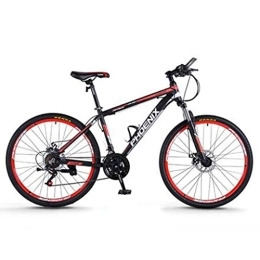 Dsrgwe Vélo de montagnes Dsrgwe VTT, VTT, Cadre en Alliage d'aluminium Vélos hardtails, Double Frein à Disque et Suspension Avant, 26 Pouces, 27.5inch Roues (Color : Black+Red, Size : 26inch)