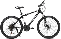 DX Vélo de montagnes DX Vélo de route VTT double frein à disque pour homme et femme 21 vitesses 66 cm, Noir
